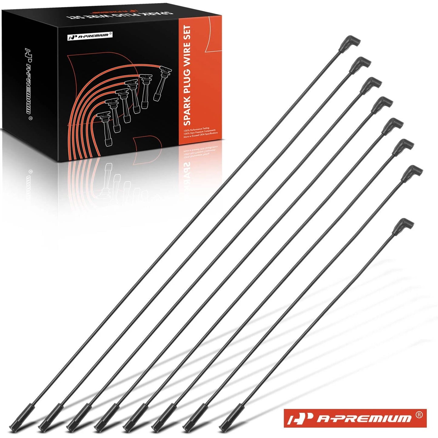 8x Spark Plug Wire Set for Buick Regal (1977) & Chevy Caprice (1986–1987)