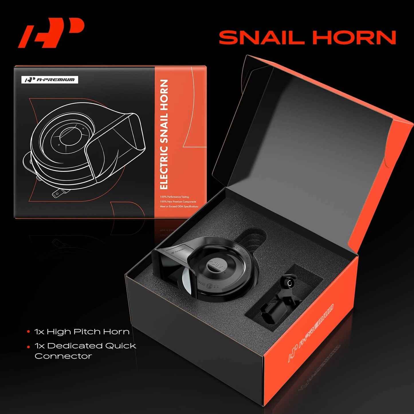 ABS Plastic Snail Horn with Connector for Ford Focus (2012–2018)