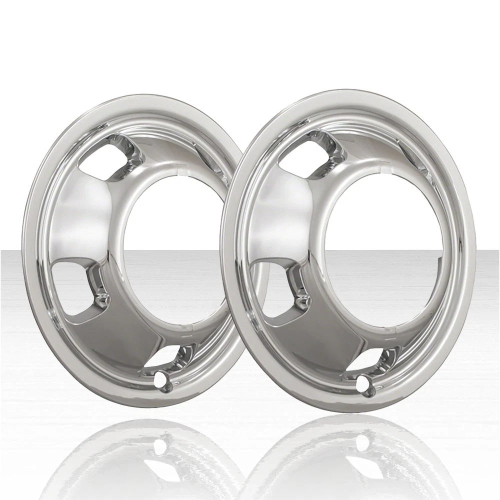 2 Front for DODGE RAM 3500 03-18 Chrome 17" Dual Wheel Simulators Dually Covers