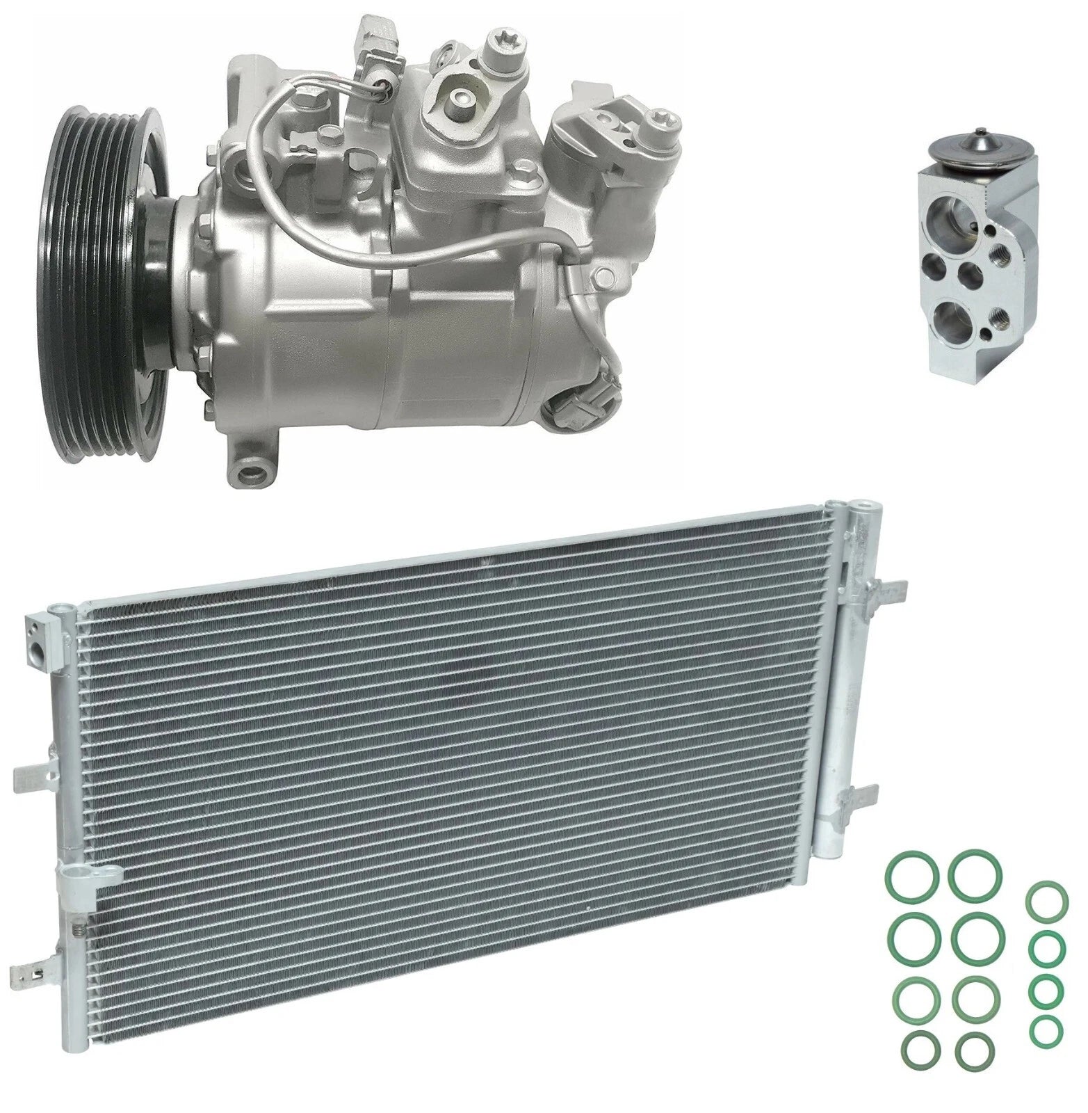 AC Compressor Kit With Condenser for Audi A6 Quattro 2.0L (2016–2016)