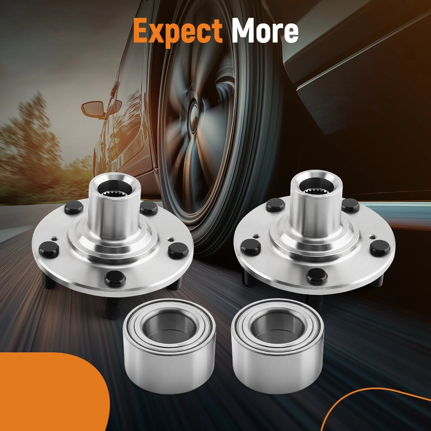 Front Wheel Hub Bearings for Honda Civic DX LX EX 1.8L (2016–2020)