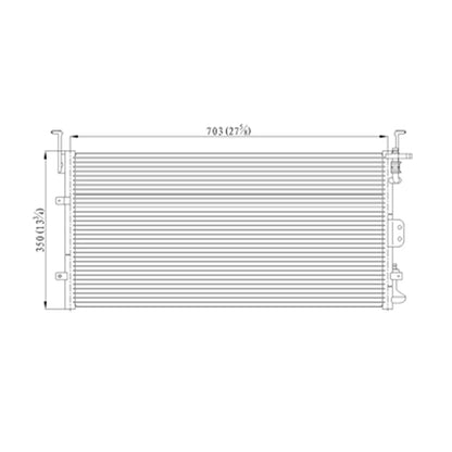 Replacement A/C Condenser Repair Part For 2003-2004 Hyundai Sonata