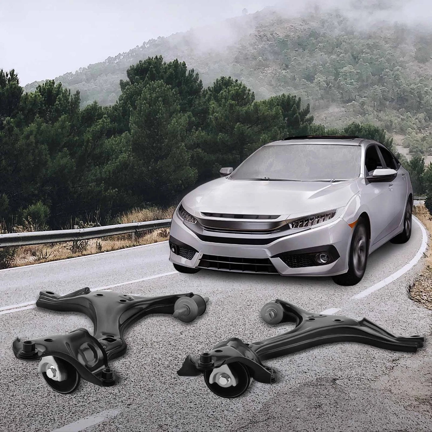 Front Lower Control Arm Set Left and Right for 2013-2017 Honda Accord (Pair)