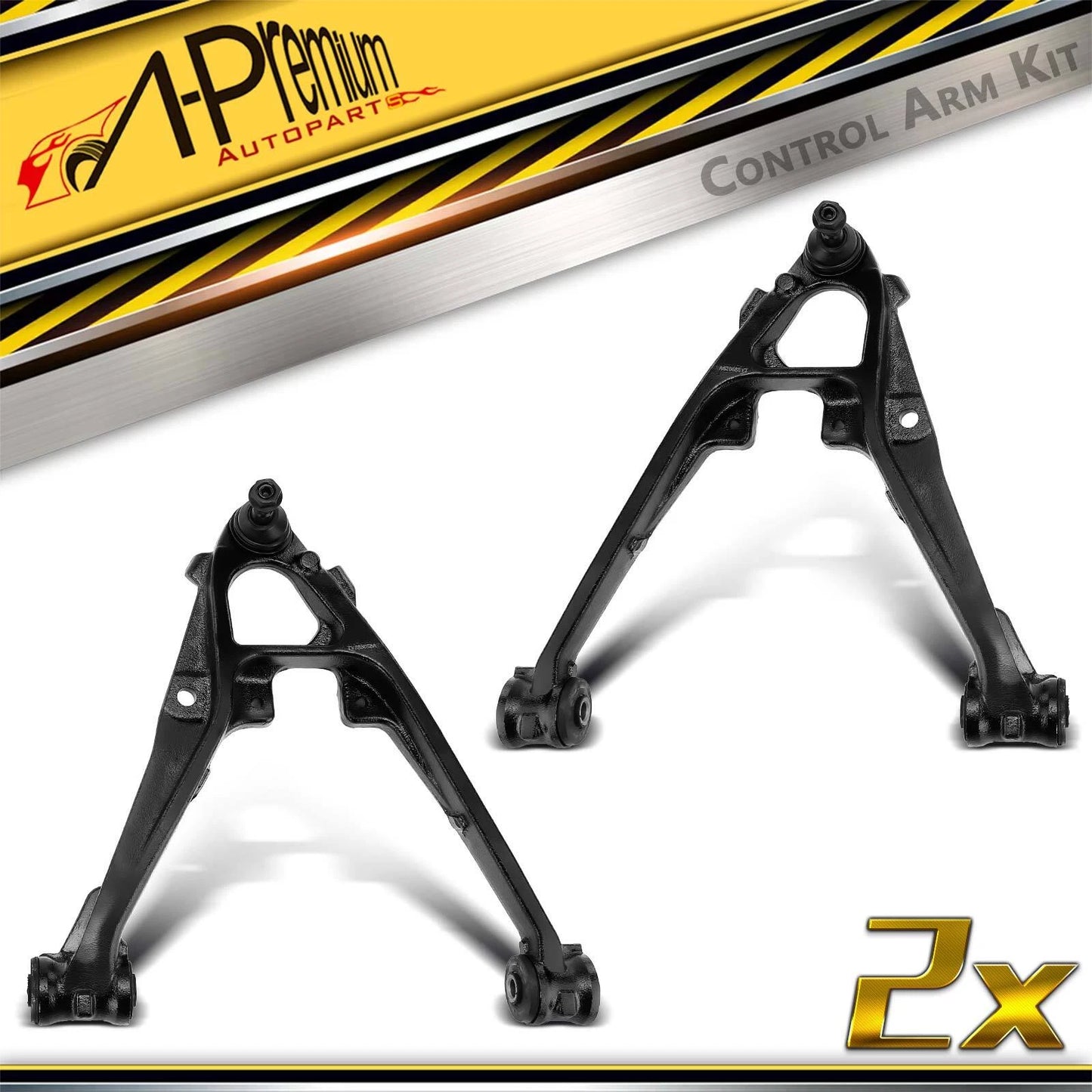 2X Front Lower Control Arm with Ball Joint for Chevy Silverado 1500 (2007–2016)