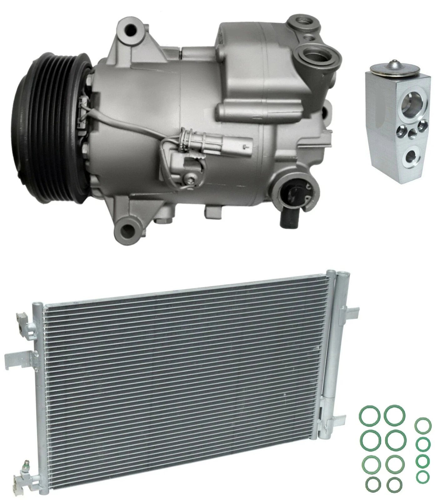 A/C Compressor Kit With Condenser for Chevrolet Cruze 1.8L (2013–2014)