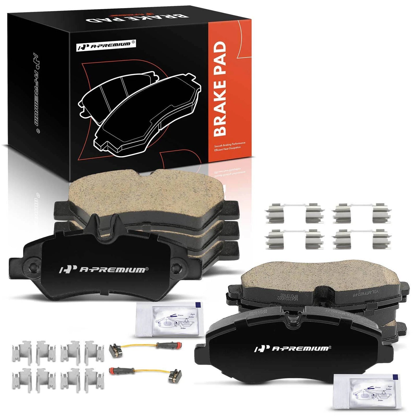 8x Front & Rear Brake Pads for Mercedes-Benz Sprinter 2500 (2010–2018)