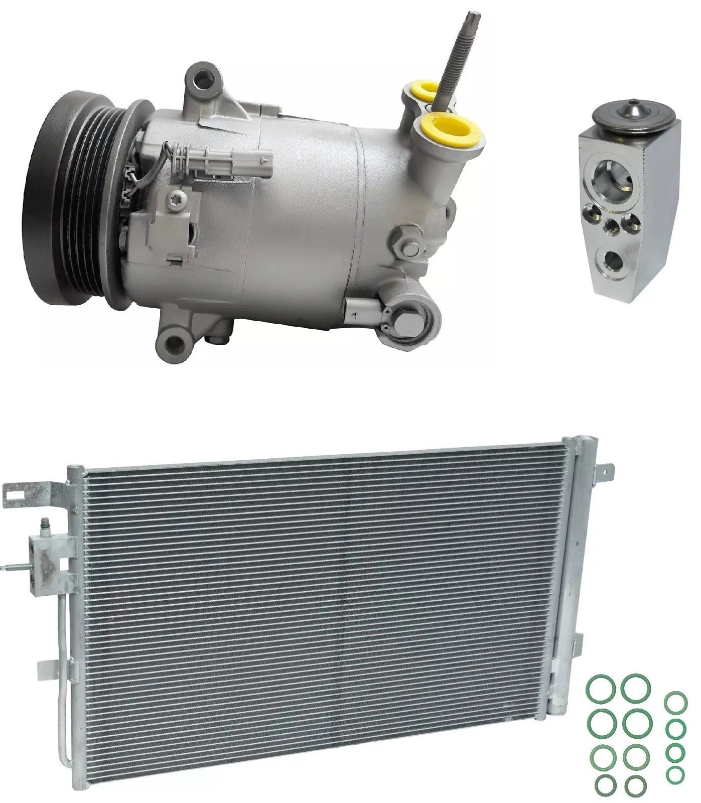 AC Compressor Kit With Condenser Replacement for Buick Envision 2.0L (2017)