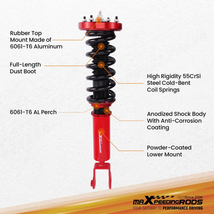 Front Air Spring to Coil Spring Conversion Kit for Jaguar XJ8 XJR (2003–2009)