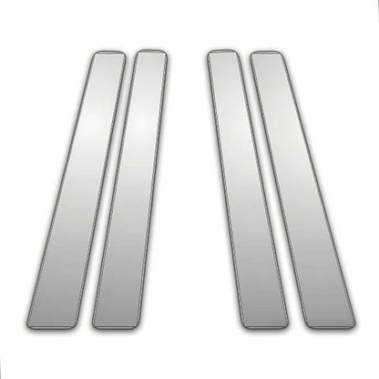 4Pc Chrome Pillar Post Covers for Kia Spectra (2004–2009)