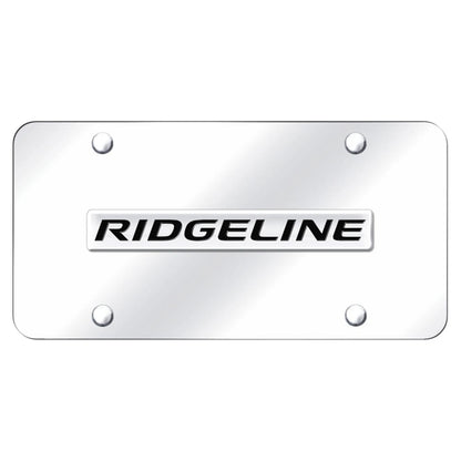 Chrome Name on Chrome License Plate - Officially Licensed for Honda Ridgeline