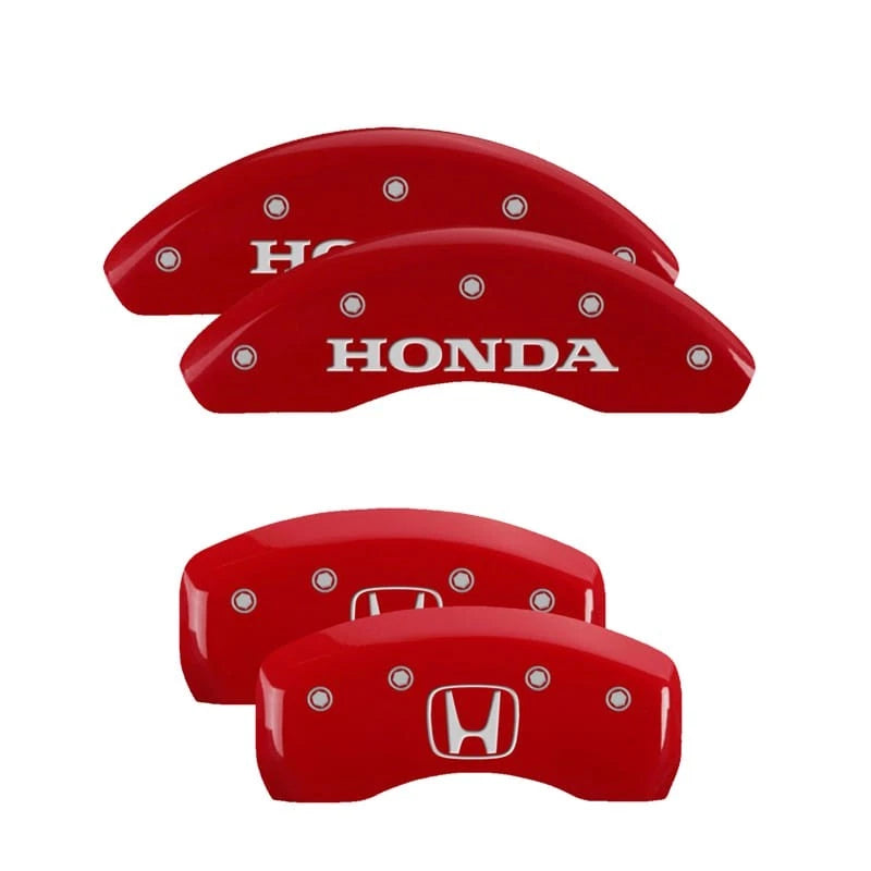 Caliper Covers Set of 4 Red for 2002-2003 Honda Civic Si by MGP
