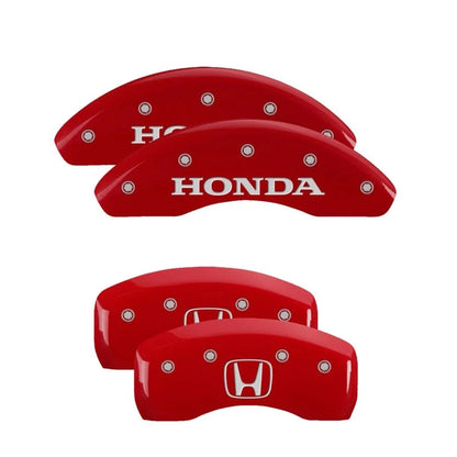 Caliper Covers Set of 4 Red for 2002-2003 Honda Civic Si by MGP