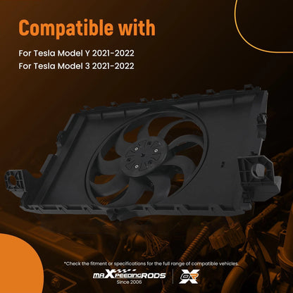 Electric Radiator Cooling Fan for Tesla Model Y Model 3 (2021–2022)