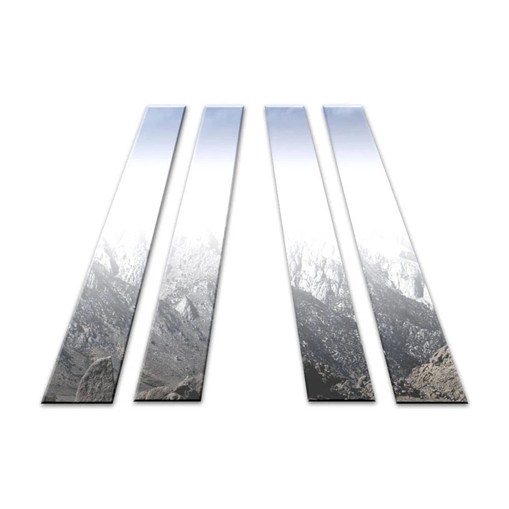 4Pc Chrome Pillar Post Covers Upgrade for BMW 7 Series (2009–2015)