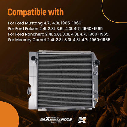 Aluminum 3 Row Radiator for 1960–1965 Ford Falcon (1960–1965)