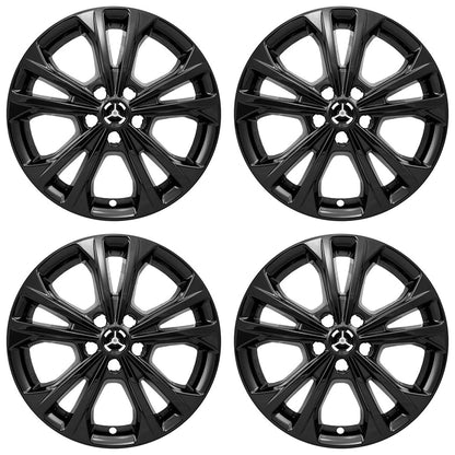 4 Black 17" Wheel Skins Hub Caps Alloy Rim Covers For 2017 18 19 Ford Escape SE