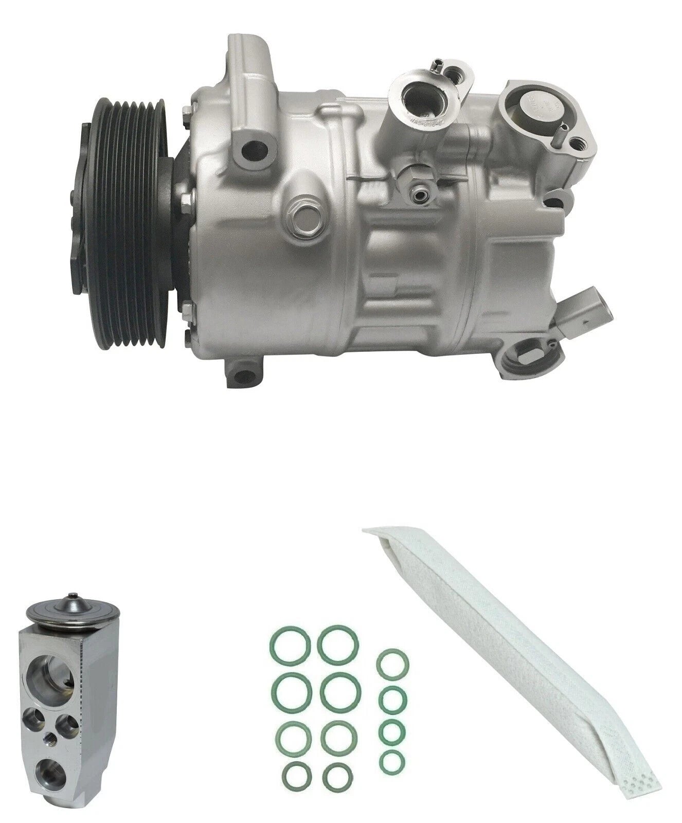 AC Compressor Kit Replacement for Audi A3 Sedan 1.4L Turbo (2017–2017)