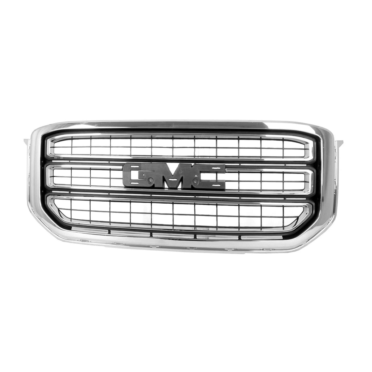 Front Grille Replacement Black Chrome Plastic for 2015-2020 GMC Yukon