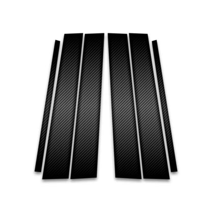 6pc Carbon Fiber Pillar Post Covers for 2019-2023 Lexus GX Series