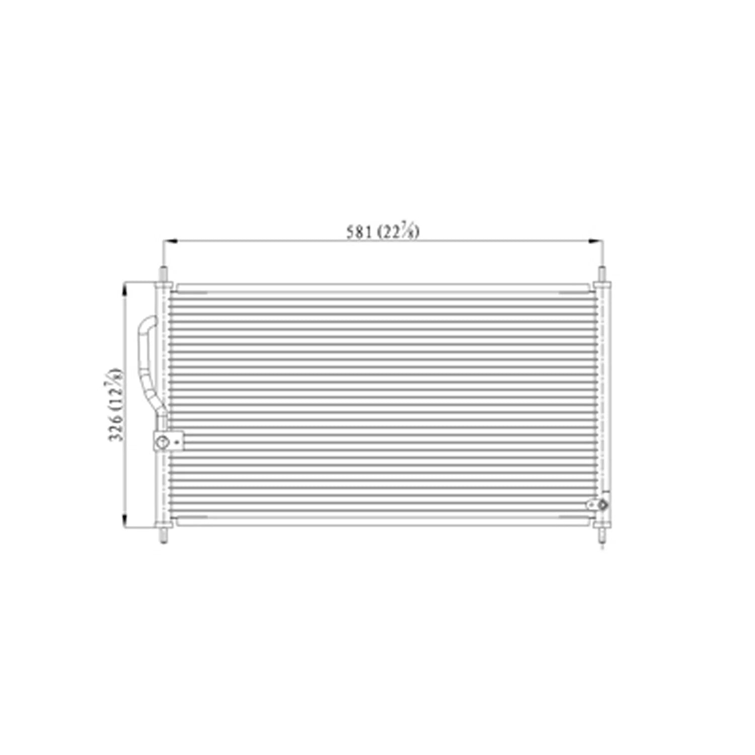 Replacement A/C Condenser Repair Part For 1994-2001 Acura Integra