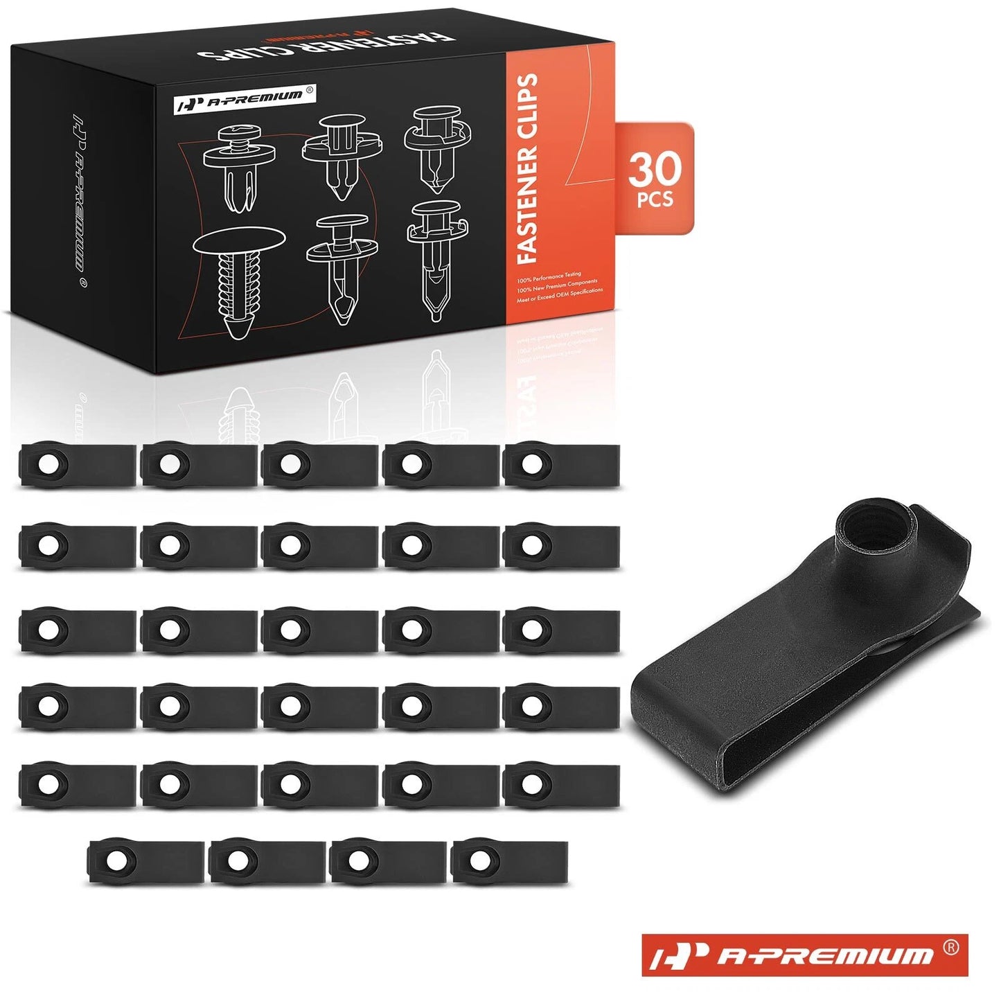 30Pcs U-Nut Retainer Clips for Chevy