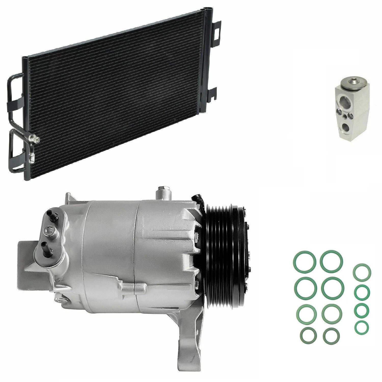 AC Compressor Kit With Condenser for Chevy Impala 3.5L V6 (2008–2009)