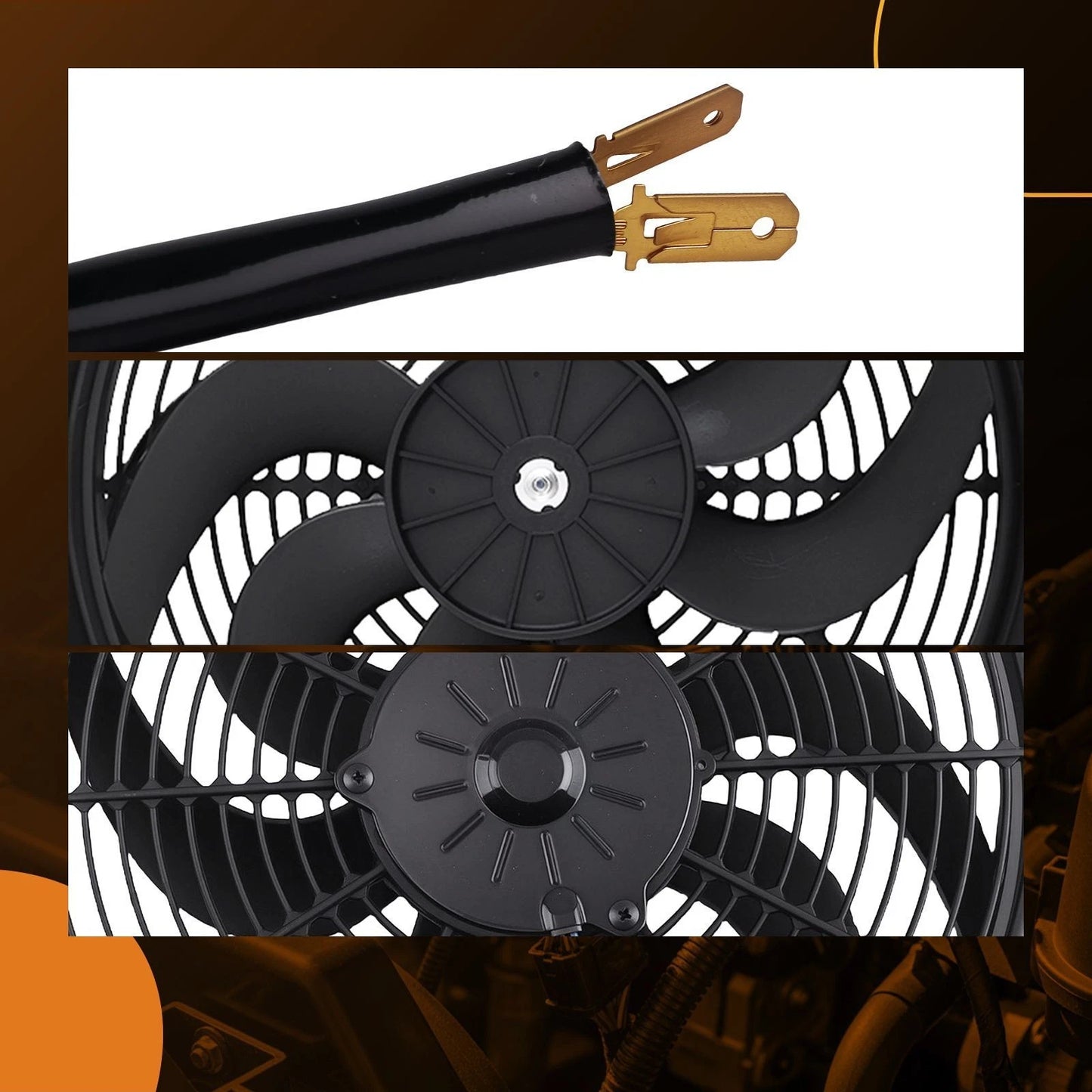 High Flow Radiator Fan Assembly for Universal Application (900–CFM)