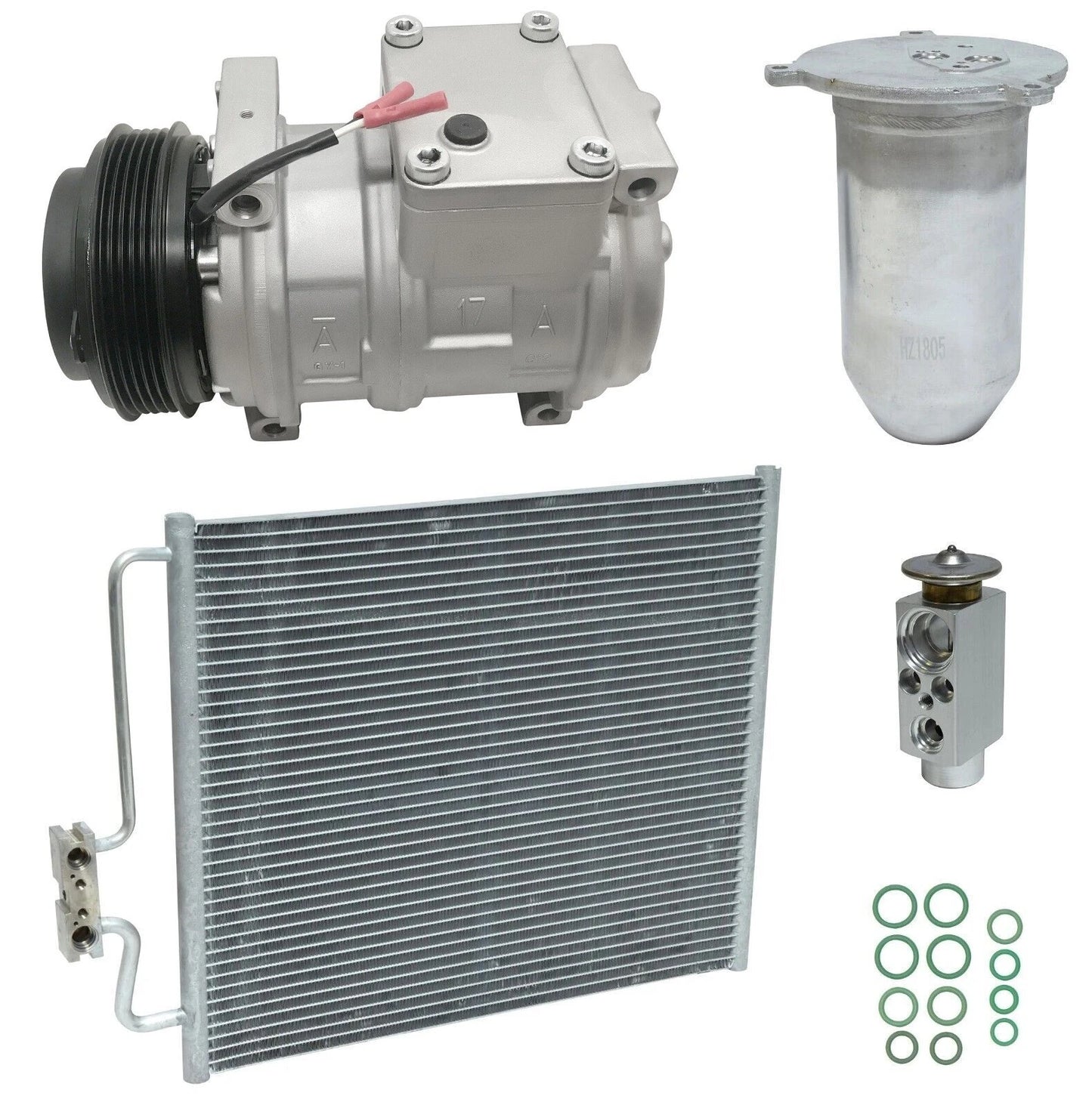 AC Compressor Kit With Condenser for BMW 740iL (1996–1999)