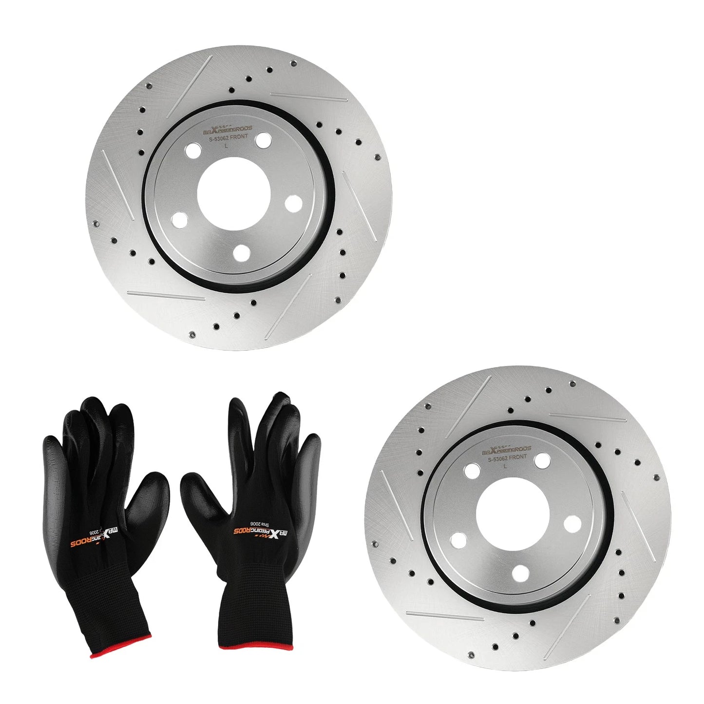 Front Left Right Brake Rotors Kit for Dodge Durango (2011–2020)