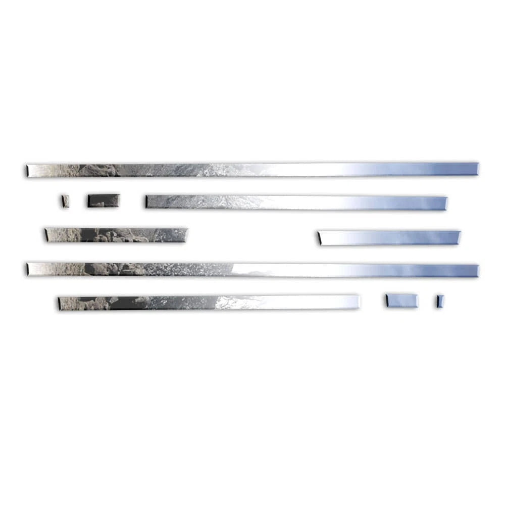 Diamond Grade 10pc 1 1/4" Accent Trim for 2014-18 Chevy Silverado Reg Cab 8' Bed