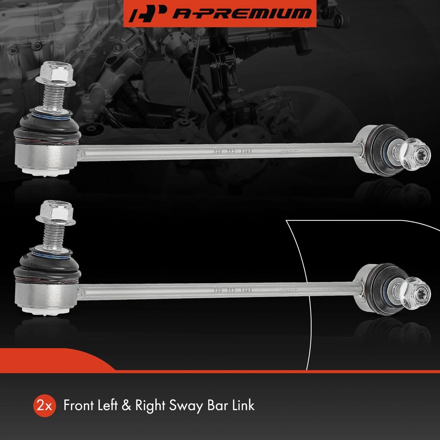 2X Front Sway Bar Link for Mercedes-Benz C230 C240 C280 C32 AMG CLK320 (2000–2009)