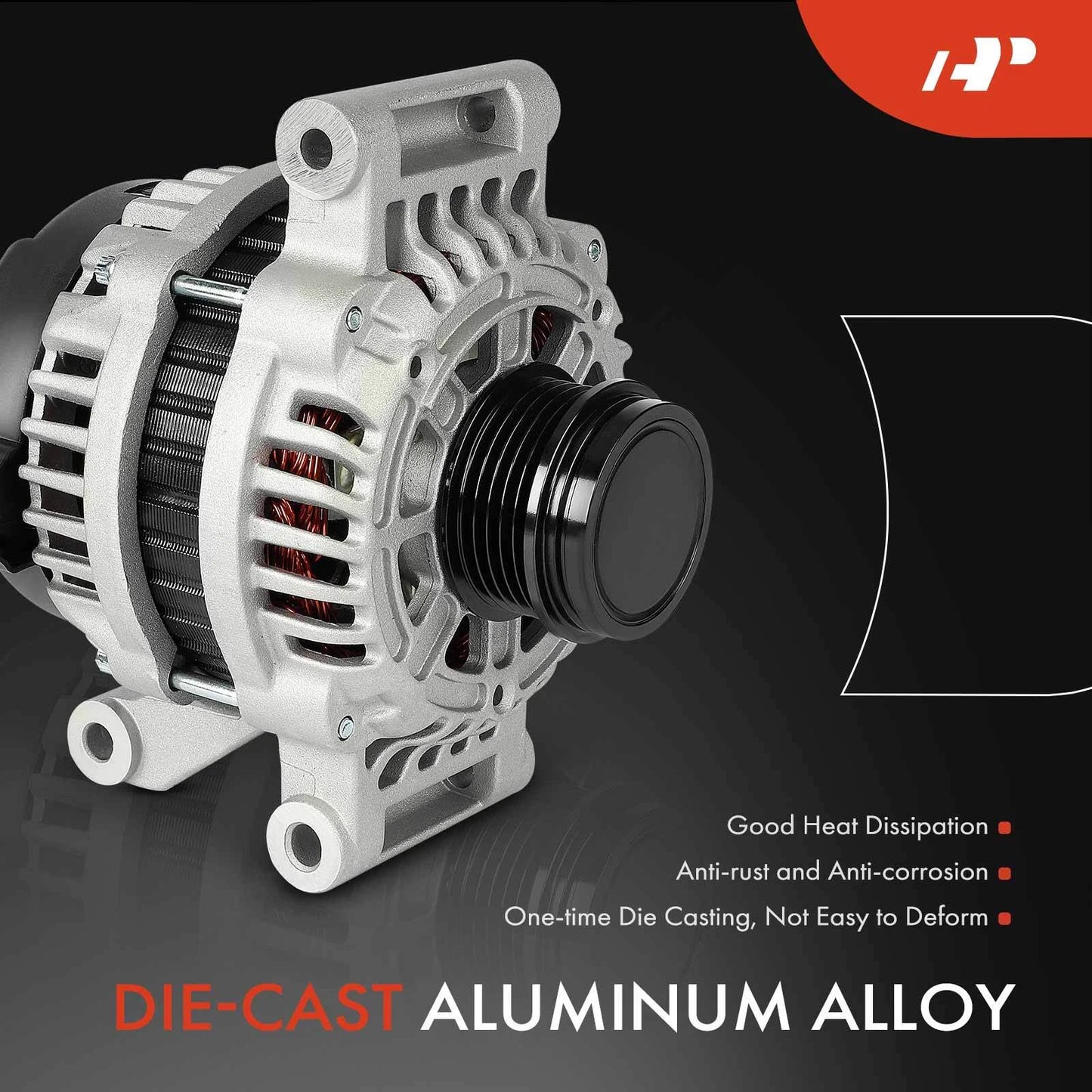 Alternator for Chevrolet Spark (2016–2022) 1.4L 80A 5-Groove 12V