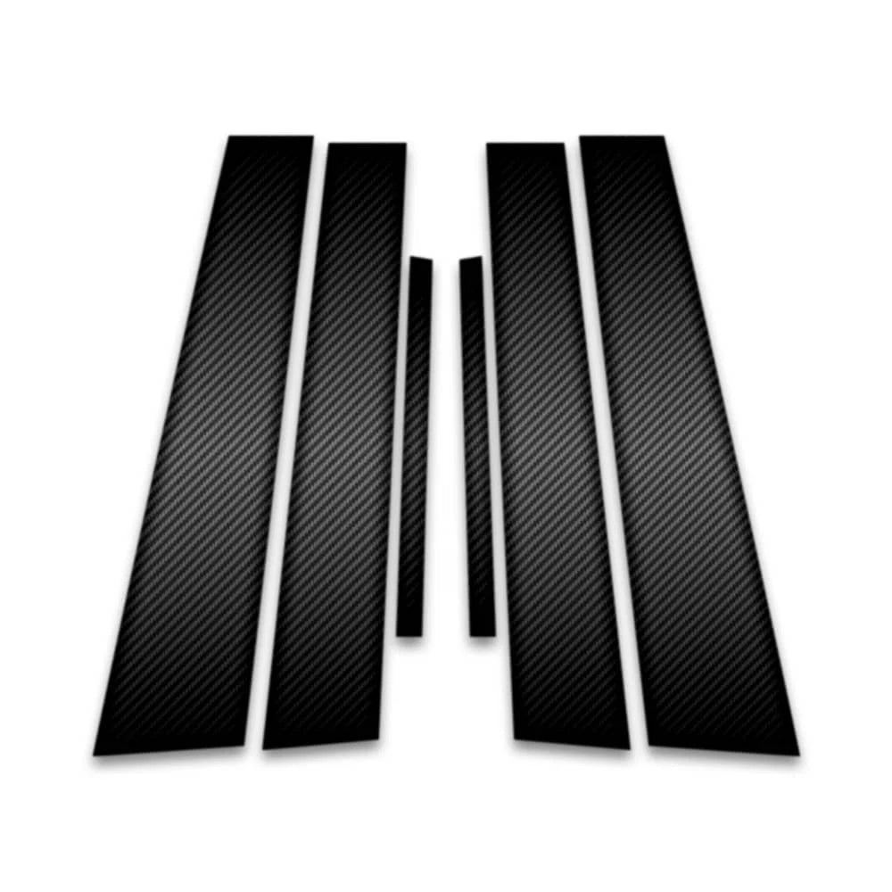 6pc Carbon Fiber Pillar Post Covers for 2016-2022 Toyota Prius