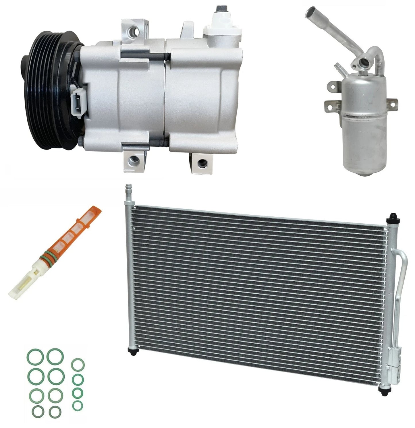 A/C Compressor Kit With Condenser for Ford Focus 2.0L (2005–2007)