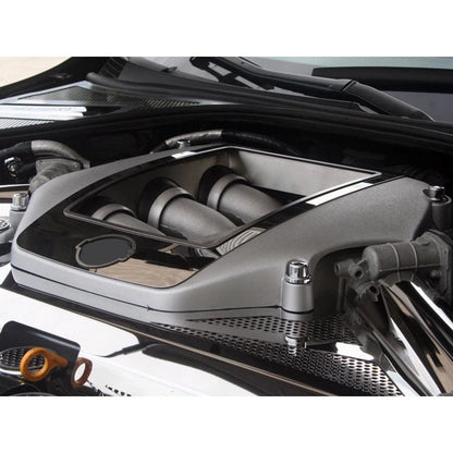 Engine Shroud Cover Kit Stainless Steel with White LED for Nissan GT-R (2009–2010)