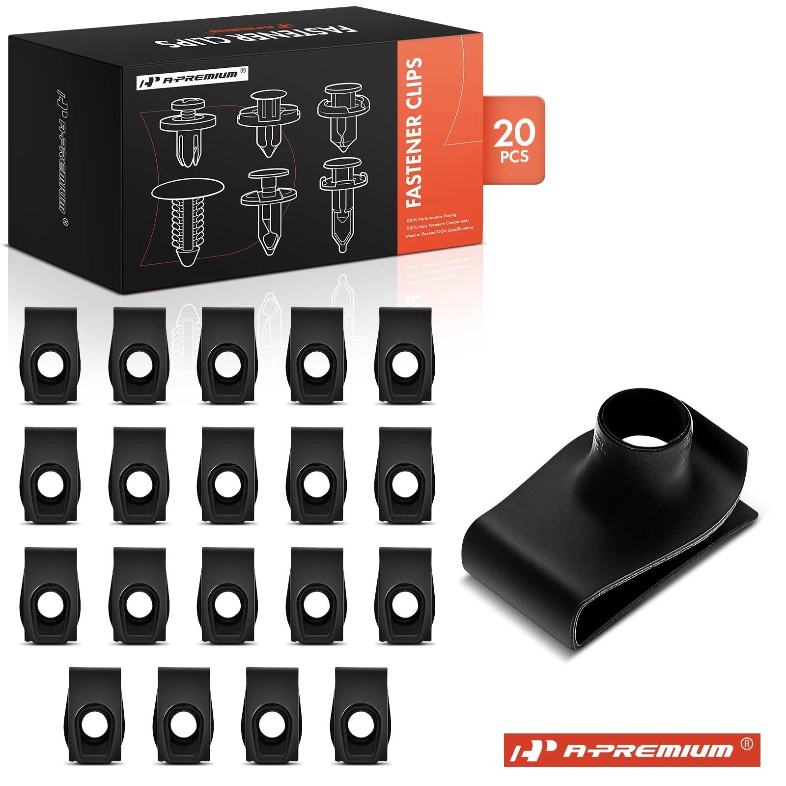 20Pcs U-Nut for Chevy Buick Pontiac (Fits 5/16"-18 Screws)