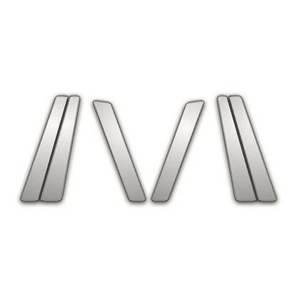 Chrome 6pc Pillar Covers Replacement for Hyundai Tucson (2004–2020)