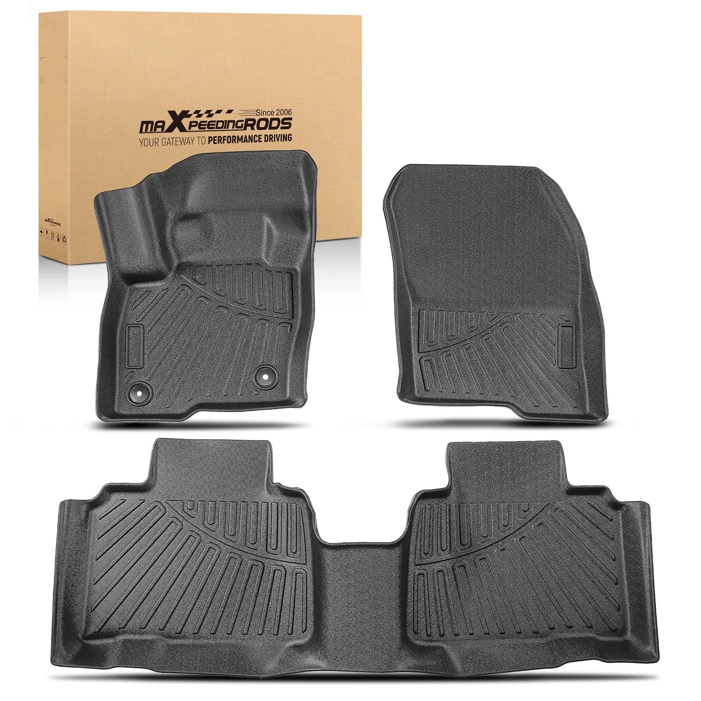 All-Weather Floor Mats Liners for Ford Edge (2015–2024) Unique Black TPE