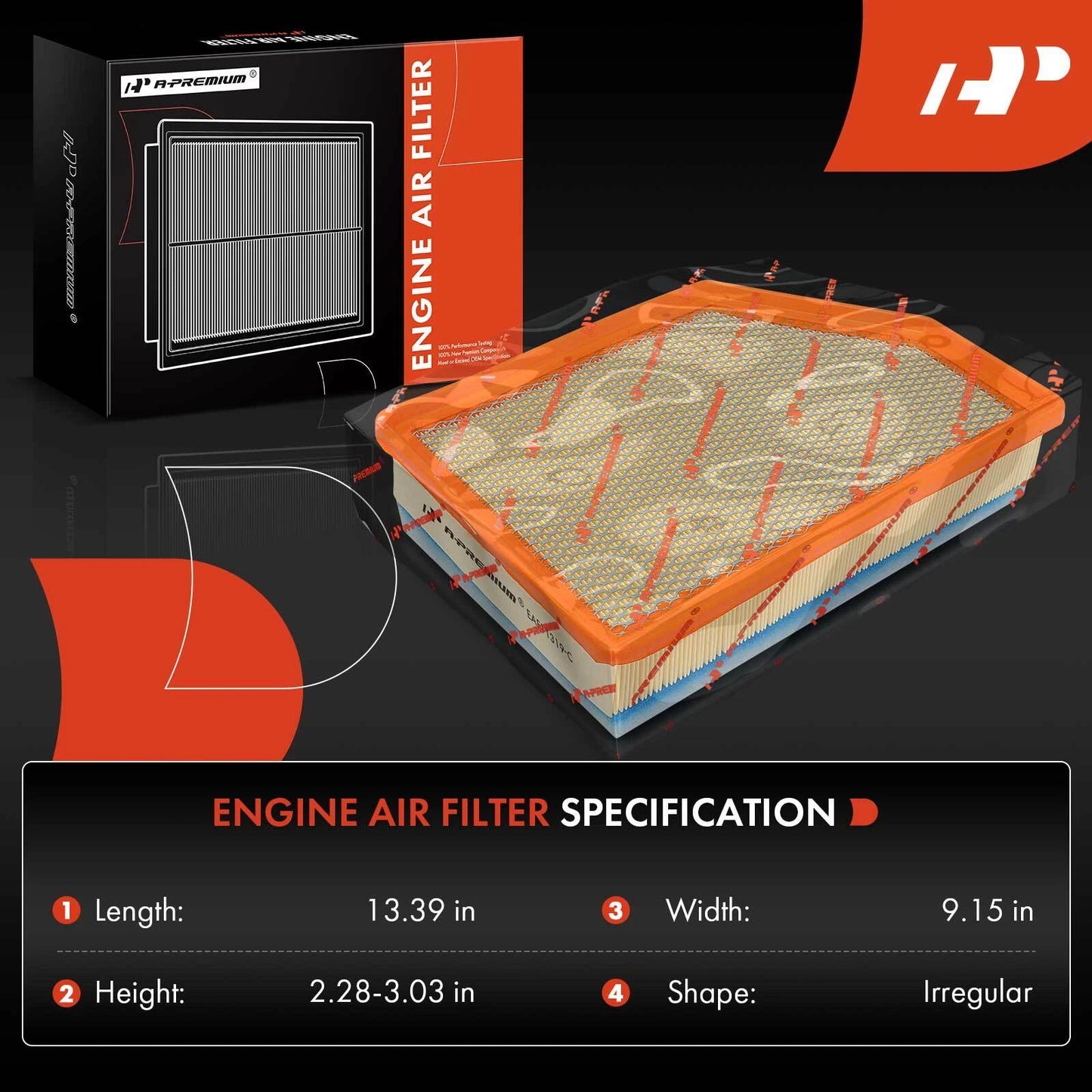 2X Engine Air Filter for Chevrolet Silverado 2500 HD GMC Sierra (2007–2019)