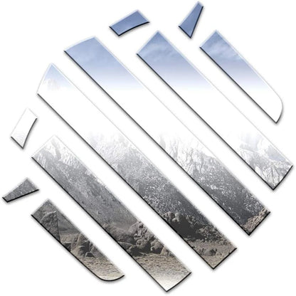 Chrome Door Molding Kit with Flares for 1992–1999 Chevy Suburban