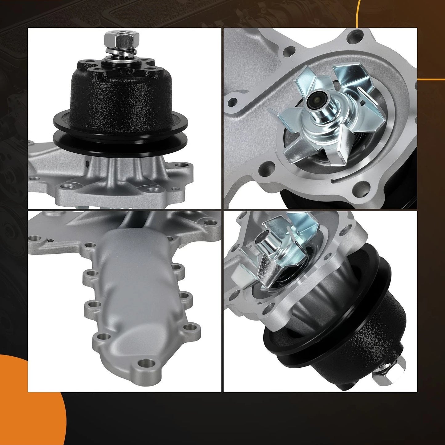 Engine Coolant Water Pump for Kubota L295F (2011–2011)
