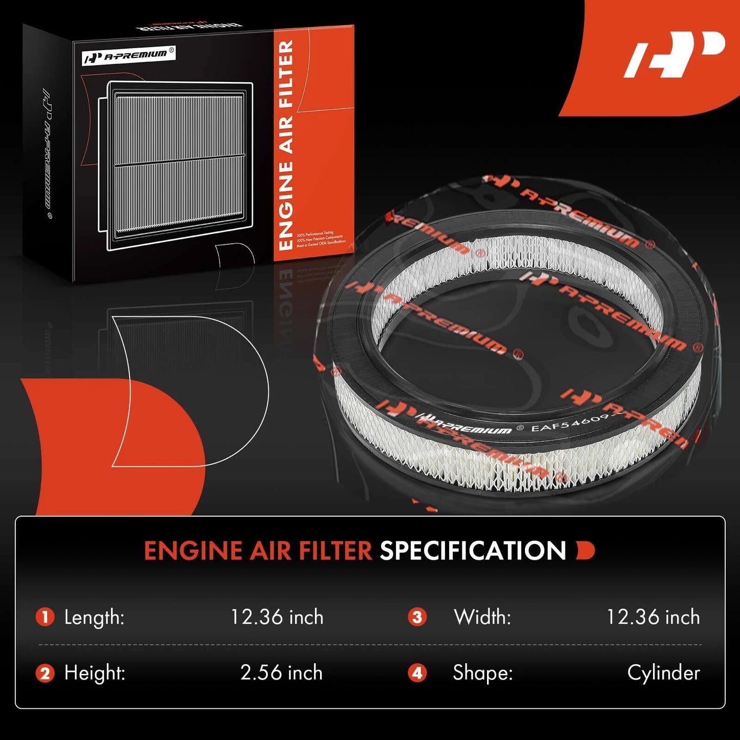2X Engine Air Filter for Dodge Ramcharger Dakota (1988–1989)