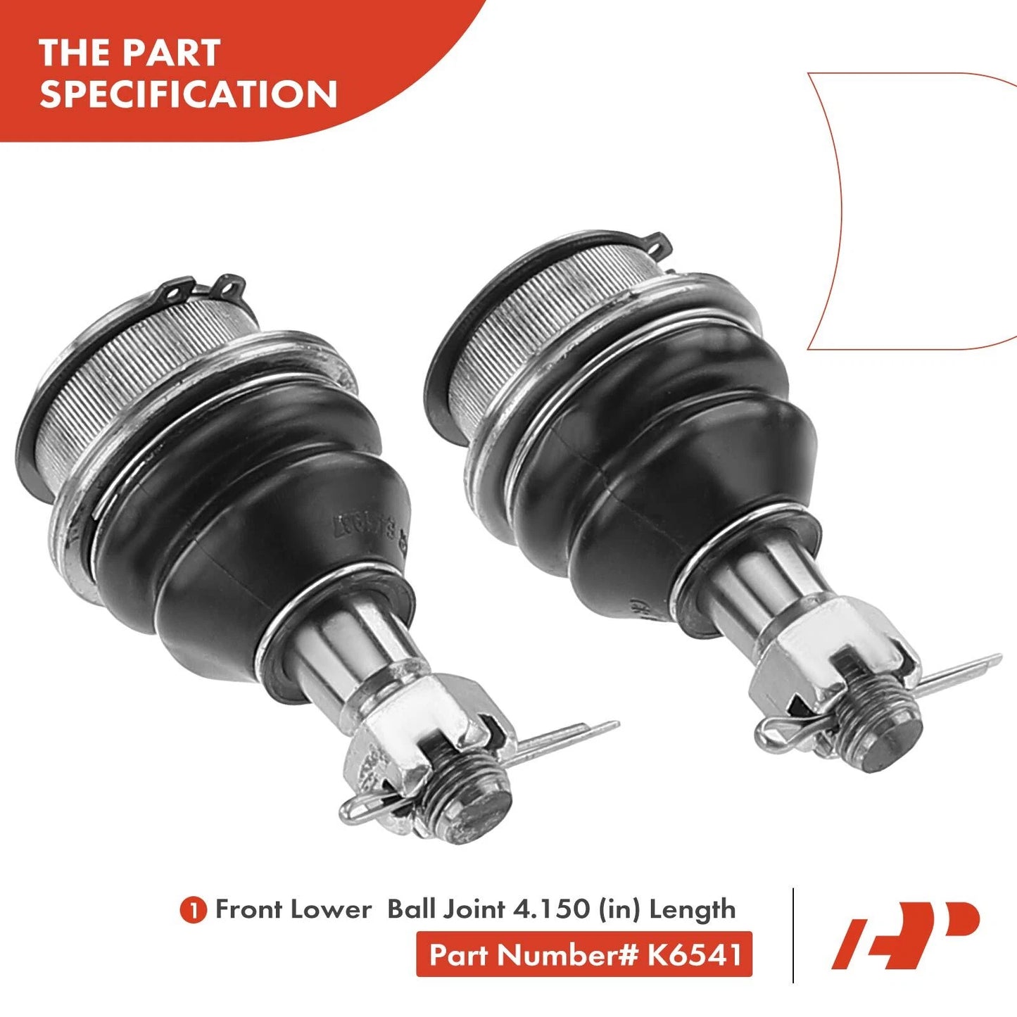 6x Front Ball Joint & Tie Rod End for Chevy Equinox Pontiac Torrent (2005–2009)