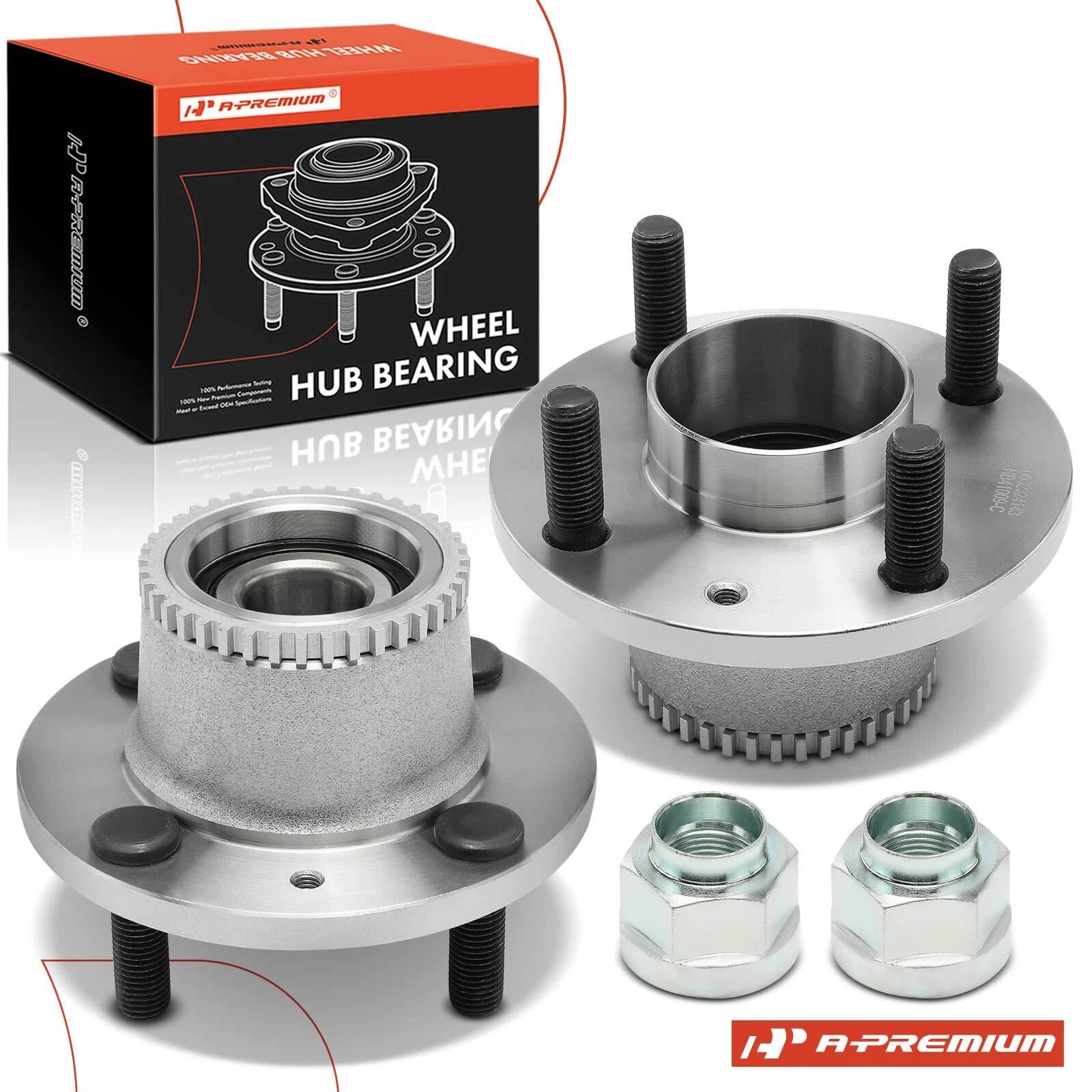 2X Rear Wheel Hub & Bearing Assembly for Chevy Aveo (2004–2011)