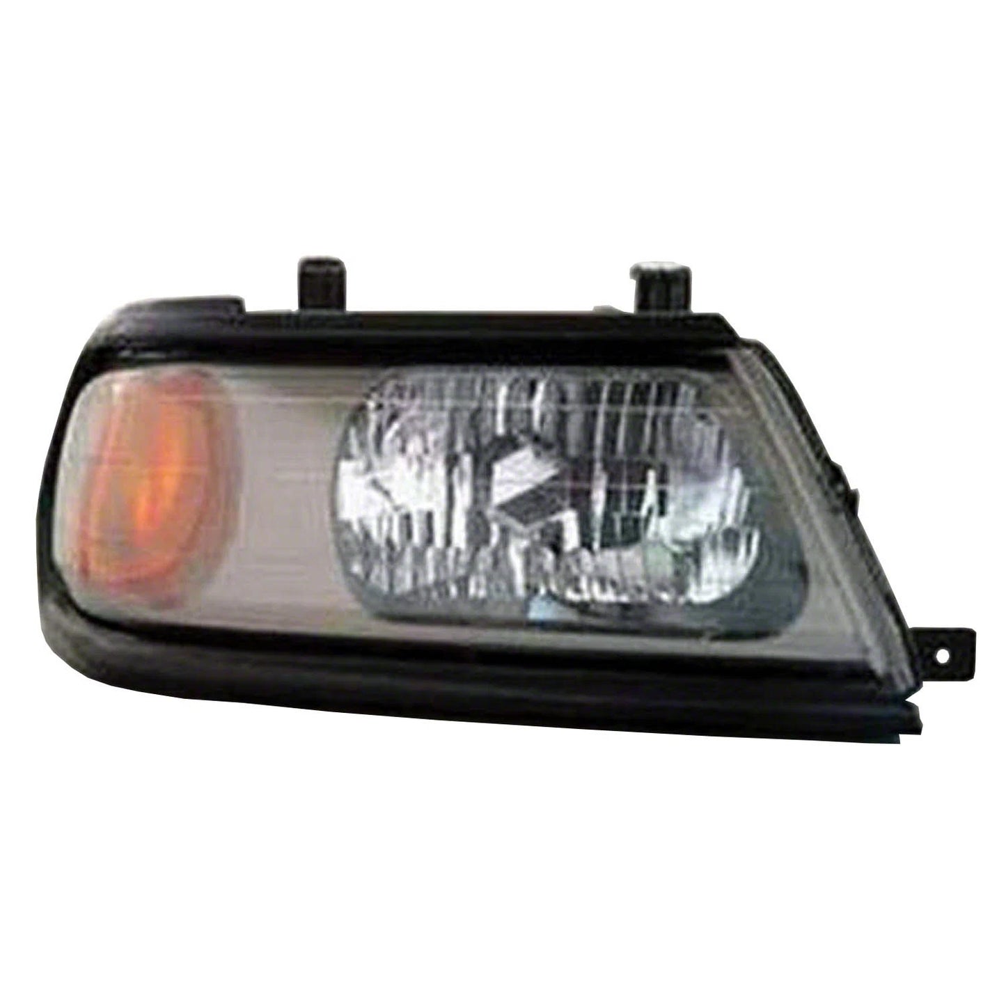 Replacement Passenger Side Head Light Assembly w/Flat Black Bezel