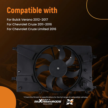 Electric Radiator Cooling Fan for Buick Verano and Chevy Cruze (2011–2017)