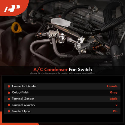A/C Condenser Fan Switch for Buick Regal, Chevy Beretta (1988–1989)