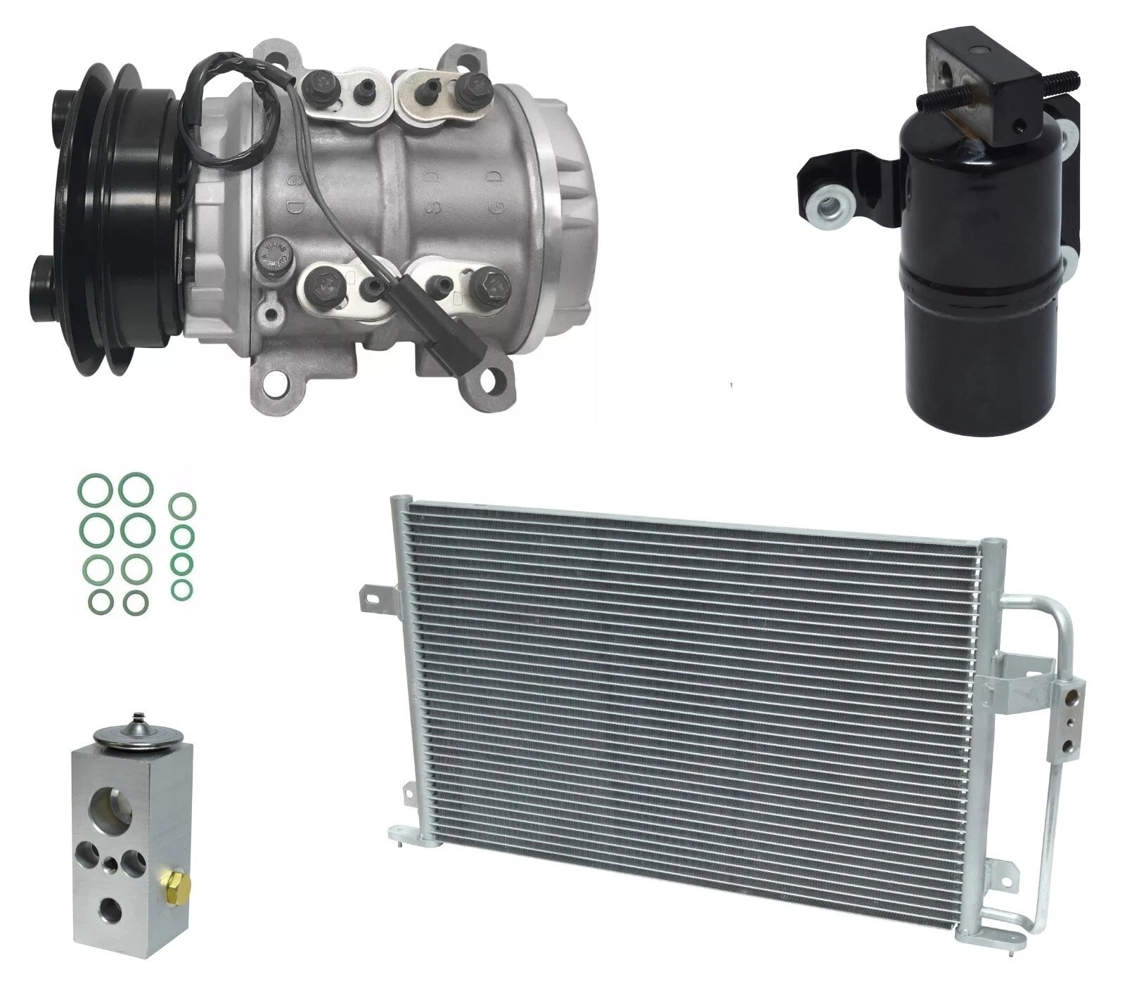 AC Compressor Kit With Condenser for Dodge Spirit 2.5L (1992–1992)