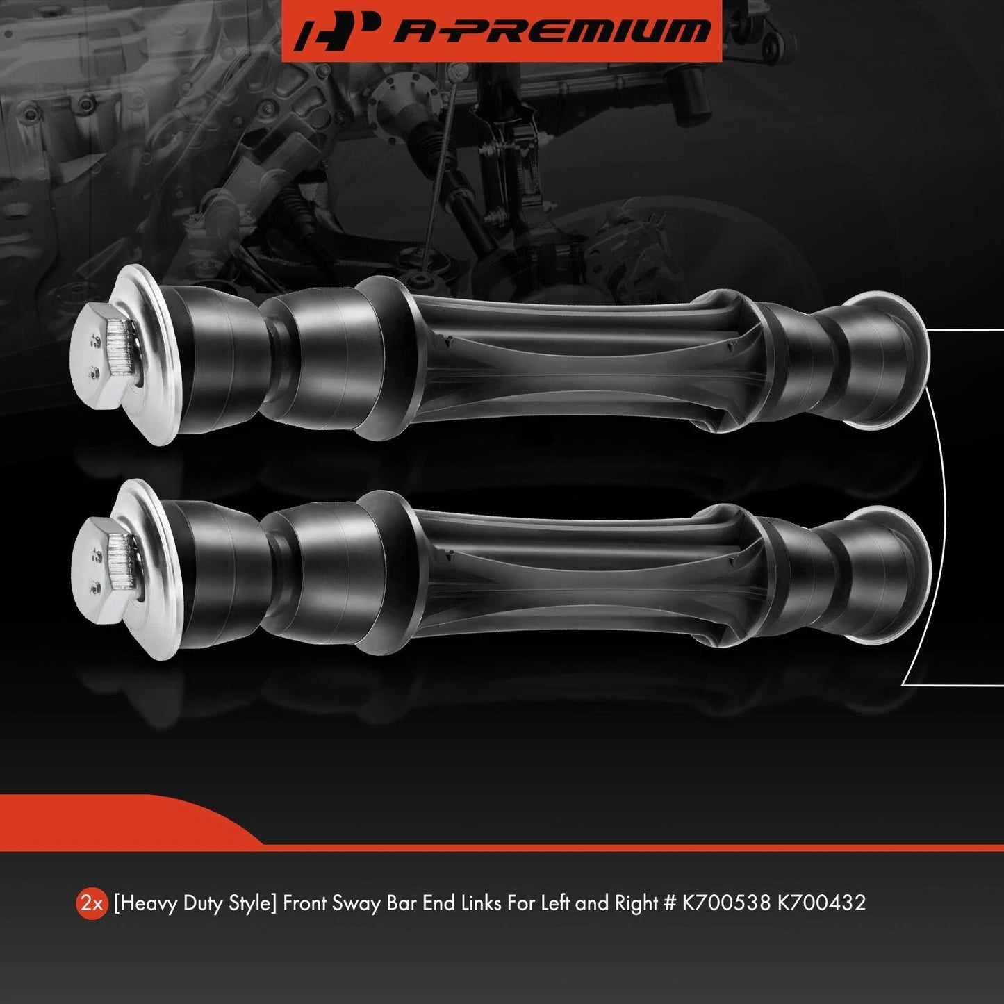 2X Front Side Sway Bar Link for Chevrolet Silverado 1500 (2007–2016)