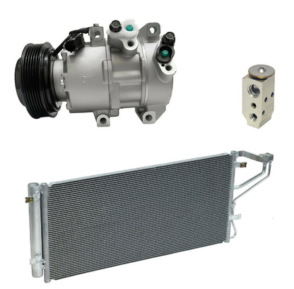 AC Compressor Kit With Condenser for Kia Rondo 2.4L (2012–2014)
